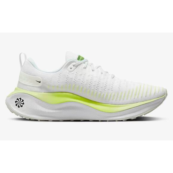 Nike InfinityRN 4 White/Yellow Volt Mens Marathon Running 2023 Shoes NEW main image 6